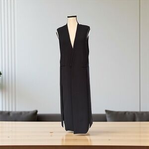 Halston Heritage Black lined vest